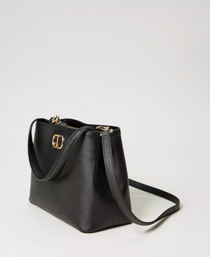 TWINSET BORSA TOP HANDLE CON OVAL T
