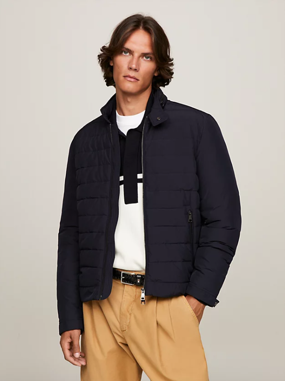 TOMMY HILFIGER GIACCA STILE RACER CON ZIP INTEGRALE