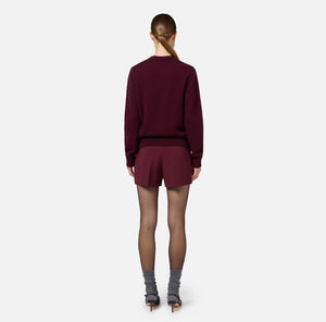 Elisabetta Franchi Shorts in crepe stretch con morsetto