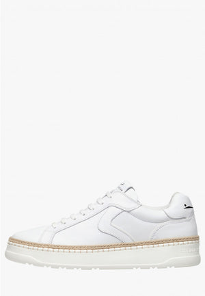 VOILE BLANCHE SNEAKERS IN PELLE